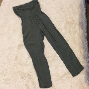 Olive Green pant romper